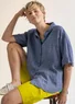 “Seraj” linen blouse (light bluebell S)