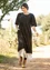 “Strandfynd” woven organic cotton dress (black XXL)