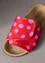 Sandaalit ”Amber” digipainettua kangasta (papukaijanpunainen 36)