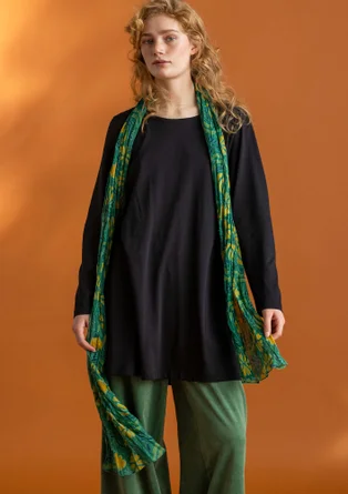 “Hedda” organic cotton shawl  - malachite