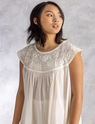 Kleid „Pezenas“ aus Bio-Baumwollgewebe - ungebleicht