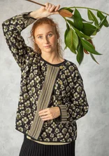 “Andes” cardigan in organic/recycled cotton - black