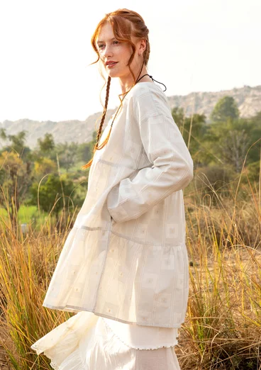 “Cirrus” organic cotton smock blouse - ecru