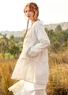 “Cirrus” organic cotton smock blouse (ecru XS)