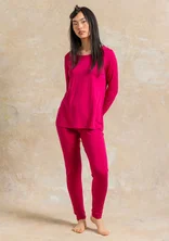 “Bianca” lyocell/elastane jersey leggings - cyklamen