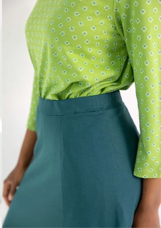 Organic cotton/modal jersey skirt - rainforest green