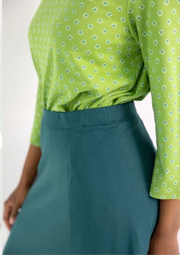 Organic cotton/modal jersey skirt - rainforest green