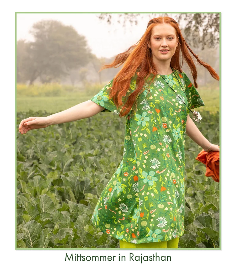 Jerseykleid „Midsommarnatt“ aus Bio-Baumwolle