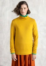 Lyocell/spandex jersey turtleneck - turmeric