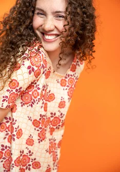 “Rema” organic cotton jersey top - oyster
