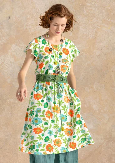 Robe "Peony" en coton biologique/modal - multicolore