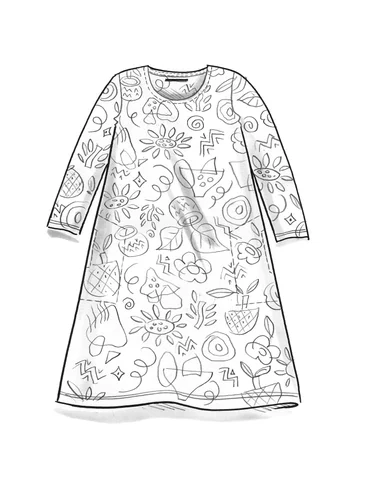 Tricot jurk "Contour" van lyocell/elastaan - papegaairood