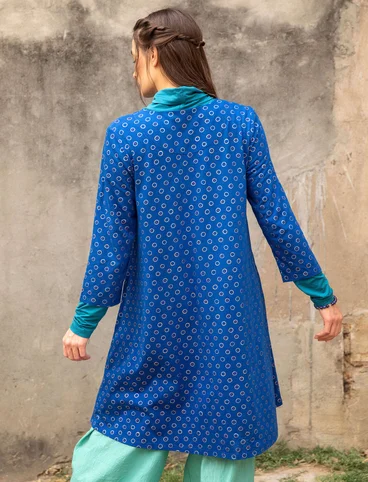 Tricot jurk "Elisabet" van biologisch katoen/modal - porseleinblauw