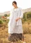 Kleid „Cumulus“ aus Baumwollgewebe (weiß M)