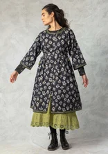 “Andes” woven dress in organic cotton - black
