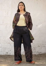 “Dawn” pants in organic cotton - black