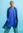 Tunique "Oriana" en jersey de coton biologique/modal - bleu brillant