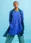 Tunique "Oriana" en jersey de coton biologique/modal (bleu brillant S)