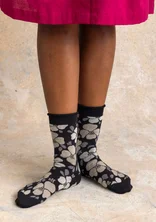 Chaussettes ”Theia” en coton biologique - noir