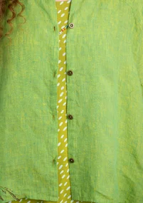 Linen blouse - pea green