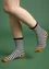 Stripete sokker i økologisk bomull (svart S/M)