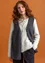 Knit waistcoat in an alpaca blend (dark ash grey/melange S)