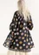 Kleid „Billie“ aus Öko-/Recycling-Baumwolle (schwarz-gemustert XS)
