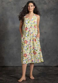 Robe "Midsommarsol" en jersey de coton biologique - fleur de sureau