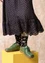 Chaussures à lacets en cuir nappa (vert océan 36)