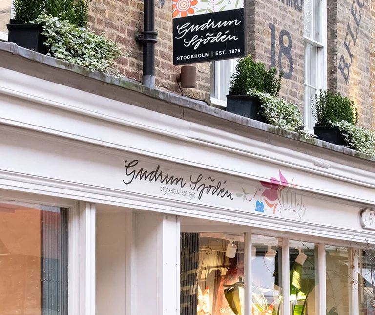 Gudrun Sjödén’s London store. 