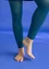 Solid-colour leggings made from recycled polyamide (petrol blue XXL)