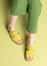 Nubuck sandals (lime green 36)