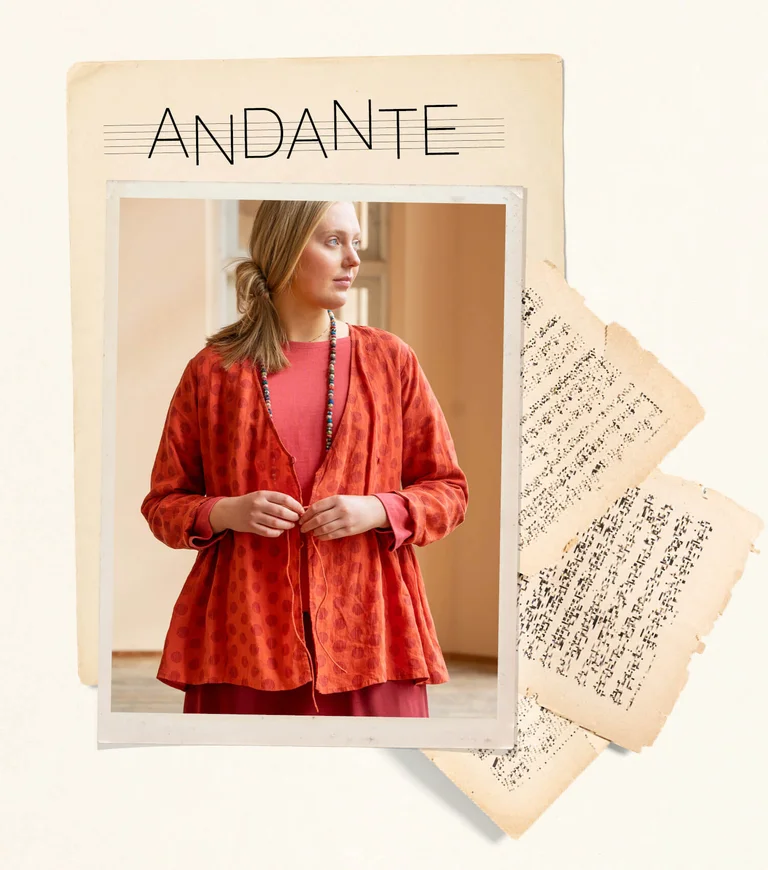 ““Andante” indoor jacket in linen