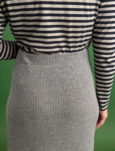 Lambswool blend skirt - light grey