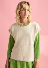 Sleeveless “Edna” Bästis sweater in recycled cotton - undyed