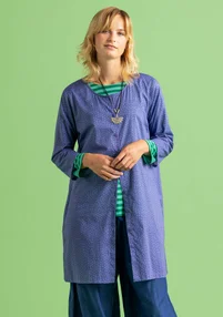 “Monika” woven organic cotton tunic - bluebell