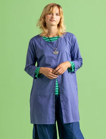 “Monika” woven tunic in organic cotton - bluebell