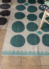 “Mary” rug in organic cotton and jute - artemisia