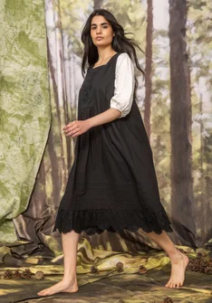 Robe « Tuva » en coton biologique - noir