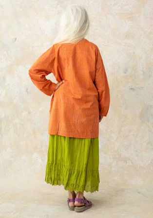 Woven organic cotton underskirt - asparagus