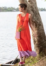 “Shikara” jersey dress in organic cotton/modal - bright red