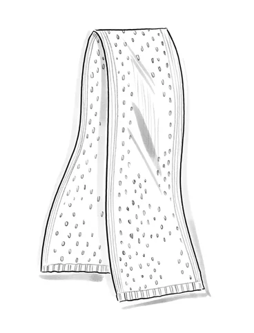 Gebreide sjaal van biologisch katoen - amandelmelk