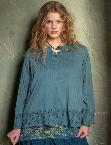 “Birta” organic cotton blouse - verona green