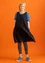 Kleid aus Baumwolle/Modal/Viskose-Gewebe (schwarz S)