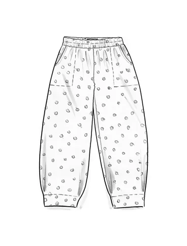 Woven pants in organic cotton dobby1 - bluebell