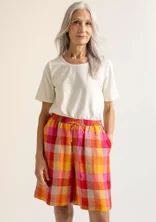 “Seraj” woven linen shorts - multicoloured