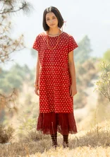 “Thistle” woven organic cotton dress - henna