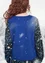 “Rimfrost” knit waistcoat in felted wool (indigo blue S)
