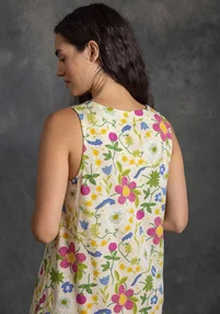 Robe "Midsommarsol" en jersey de coton biologique - fleur de sureau