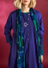 Sjaal "Hedda" van biologisch katoen  - indigoblauw
